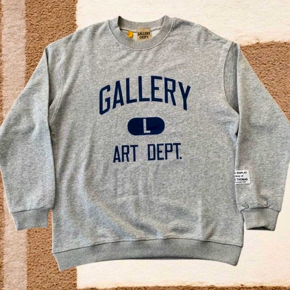 Gallery Gray and Blue Men's Sweater